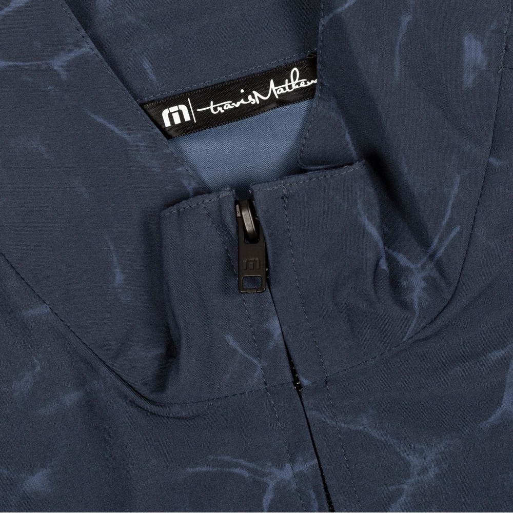 Travis Mathew Indigo Navy Patterned Windbreaker J… - image 3